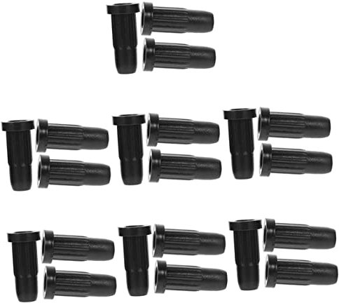 Tofficu 35pcs Chair Wheel Stopper Protector Cover Set Nylon Caster Sleeve for Office Chairs Swivel Casters Glide Cover for Rolling