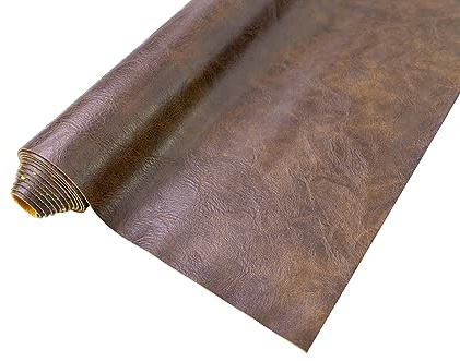 Crazy Horse, weicher Kunstlederstoff, 137,2 x 274,3 cm, Dunkelbraun, Kunstleder für Sofa, Stühle, Autositze, Basteln