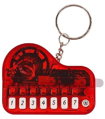 Compact Electronic Piano Keychain Miniature Musical Instrument With Light Up Keys Suiatble For Travel & Entertainment Mini Electronic Keyboard Keychain Pendant Music Toy Keychain Pendant Light Up With