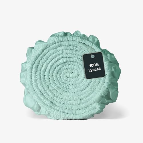 twenty:three Lyocell Spannbettlaken 160x200 Mint Green - 100% Tencel - Gewonnen aus Eukalyptus - Hochwertig - Nachhaltig - Atmungsaktiv - Luxus - Hypoallergen