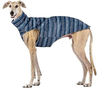 Pullover aus Acrylwolle: Stil, Wärme und Komfort, Elegantes Design und Kälteschutz, ideal für Whippets, Windhunde und italienische Windhunde - Ethnic, Galgo-S