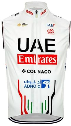 SGCIKER 2024 World Tour pro Team UAE windbreaker Gilet coupe-vent vêtements pour homme,vtt windstopper cyclisme vest (M)