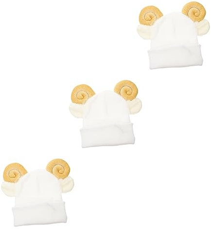 BESPORTBLE 3pcs Unique Ski Helmet Visor Decorative Goat Head Cover for Ski Helmet Safety