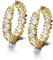 Silber 925 Damen Creolen Gold - 2,4 cm Kreis Ohrringe Hängend Runden Wasserfeste Schmuck (Gold)