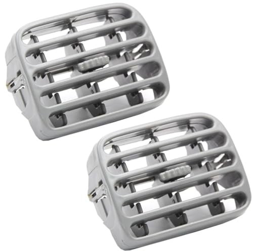 Twowinds - Rejilla de Ventilación 7702258280 Compatible con Renault Clio 2 Thalia - Aireador Salpicadero Izquierdo y Derecho - 7702258279 - Aire Acondicionado Climatizador - Gris (set de 2)