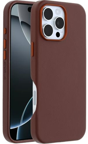 OtterBox Symmetry Series Cactus Leather MagSafe Case for iPhone 16 Pro Max, Shockproof, Drop proof, Protective Thin Case, 3x Tested to Military Standard, Brown