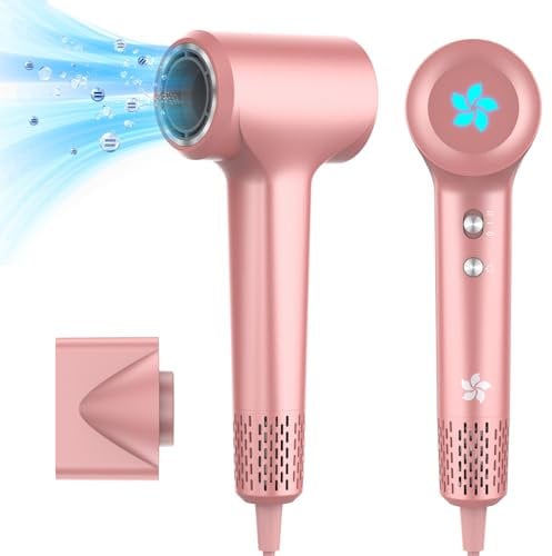 Secador Pelo Profesional, 400 Millones de Plasma, Secador de Pelo ionico, Motor Sin Escobillas de 110.000 RPM, Secado Rápido, 57 dB de Ruido Bajo, Ligero para Viajes, Casa, Para Todo Tipo de Cabello
