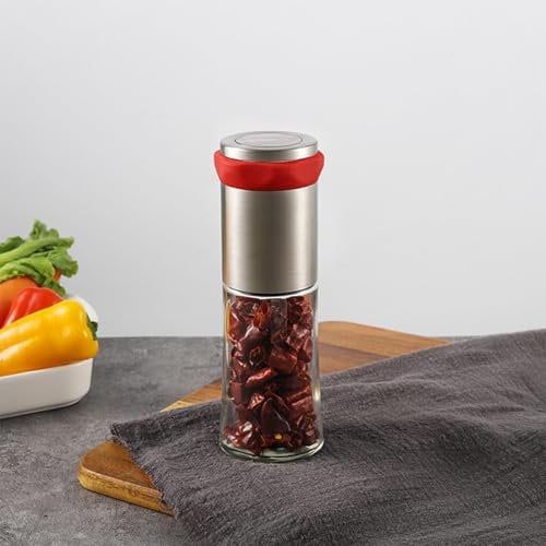 Chili Mühle, Chilimühle Gewürzschneider aus Edelstahl, Gewürz und Chilimühlen, Chilischneider für Grobe Gewürze & Chili, Auch als Gewürzmühle, Küchen Helfer, Chili Gewürzmühle, Zerkleinerer
