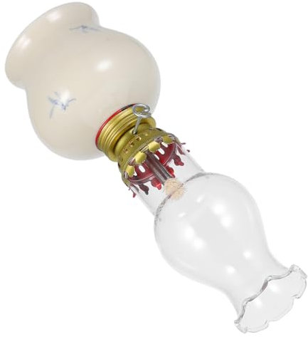Ciieeo Klare Petroleumlampe Vintage Öllampe Laterne Rustikale Kammer Öllampen Petroleumlampe Hurrikanlampe Für Beleuchtung Home Notfall Dekor