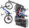 USA Based Ceiling Bike Hanger Slide Mount Up to 6 Bikes, Sliding Garage Bicycle Storage, 51 Heavy Duty Hanging Hook Racks 450lbs Limit, Overhead Mounted Hangers for Storing Bicycles | Black