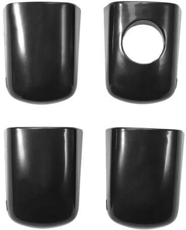 Anlseiod 4 pièces Embouts Poignee de Porte Exterieur pour C4 Jumpy Berlingo,Fi.at Scudo Peu.geot Partner 2008 207 208 308 5008 508 Expert embouts de poignée de porte 9101JS 9101JR 9101GE