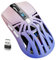Wireless Gaming Mouse, 10000 DPI, Tri-Mode 2.4GHz/Bluetooth/Wired Mouse, 6 Buttons, Digital Display, Silent Mice, Rechargeable, Customizable Macro and RGB Backlight for PC/Mac/Laptop (Purple)