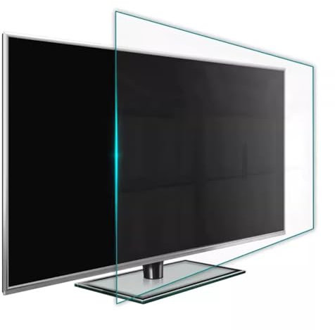 PP-Vic 32-75 Zoll LCD-TV-Monitor Schutzfolie, Anti-Kratzer Gehärteter Film, Hängender TV-Bildschirm Filter, Mattierter TV-Schirm Schutz, Augenschutz, L145×h83cm