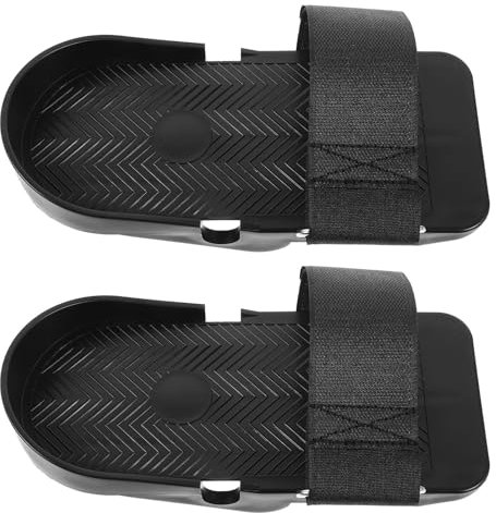 Kfwfuaee Verstellbare Fußpedale für Rudergerät, Fitnessgeräte, Ersatzpedale, rutschfest, flach, Fitness-Zubehör