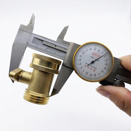 Práctico conector de manguera de jardín de 34 pulgadas con función de válvula de bola de encendido/apagado
