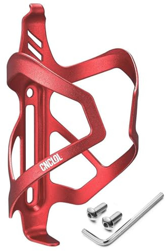 CNCLOL Bike Water Bottle Holder,Lightweight Aluminum Bicycle Bottle cage Shockproof Design,Cycling Drink Cup Holder for Road Mountain BMX Kids Gravel Bike Cycle.（black/red/blue/orange/purple）
