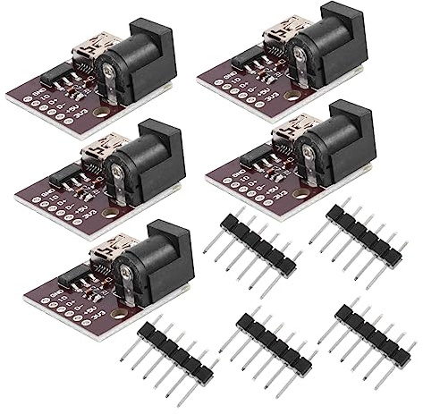USB Lademodul 5v 3, 3v Leistungsmodul 5 Stück mit Überlastschutz | Einfache Montage, Geringer Stromverbrauch, Robuste Ausführung, für Kleiner USB Ladeanschluss und Netzteil