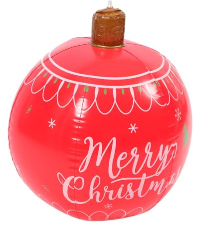 POPETPOP Aufblasbare Weihnachtskugel für Draußen Große Aufblasbare Kugeldekoration Festlicher Schmuck für Außenbereich Stabiles und Wiederverwendbares Design Weihnachtsdekoration