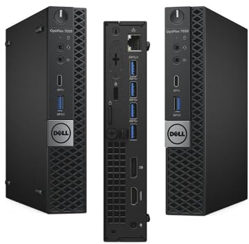 Dell Optiplex 7050 USFF Micro Mini PC Computer Intel Core Wi-Fi Bluetooth Windows 11 Pro (i7-6700T 16GB 512GB SSD)