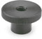 Ganter Normelemente | Dado zigrinato alto – DIN 466-M5 | Acciaio brunito | 20 pezzi