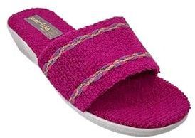 Sandalo Donna Ciabatta Mare Piscina Spa in Spugna 100% Art. 174 (Fucsia, 39)