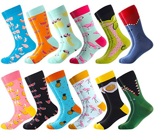 BISOUSOX BSX-01 Chaussettes, 12 Paires-Banane, Taille Unique Homme