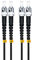 Jeirdus Câble de raccordement fibre optique multimode ST vers ST 10 G OM3 50/125 10 m