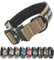 TSPRO Premium Hundehalsband mit Patch Dickes Verstellbares Taktisches Hundehalsband Schwere Ausführung Schnellverschluss Metallschnalle für Mittelgroße bis Große Hunde (Khaki M)