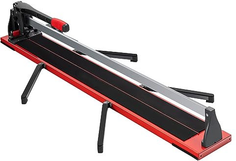 COSTWAY Tagliapiastrelle Manuale Professionale di 120cm, con Scala Graduata Precisa Smontabile, per Ceramica e Porcellana, Rosso