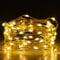 EAMBRITE LED Fairy Lights Battery Operated with 8 Modes 50 LEDs String Lights Silver Wire Light Waterproof for Outdoor Garden Decor, Indoor Wedding Party Bedroom Decorations (5m/16ft, Warm White)