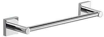 Gedy Manila Porta Asciugamani CM.30, Colore Cromo, Componenti Realizzati in Acciaio Inox 304, Cromall e Vetro Satinato, Garanzia 15 Anni, Misure 4,7 x 34 x 6,8 CM e Peso 0,1 kg, Design R&S, 30 cm