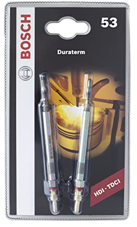 Bosch 0250404901 (53) - Glühkerze Duraterm High Speed - Blister – 2er Set - für dieselbetriebene Fahrzeuge