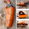 WFTD Mittelalterliches Leder Verdecktes Holster, Revolver Western Cowboy Pistolenhalter für 6 Zoll Lauf, Vintage Steampunk Stil Zubehör, Cosplay Kostüm Kit,Braun