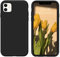 DOMAVER Coque Silicone Liquide Four iPhone 11 6,1, Étui de Téléphone Fine Rigide AntiRayure Antichoc de Qualité Militaire iPhone 11, avec Doublure Microfibre Douce, Noir