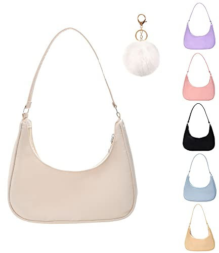 Umhängetasche Damen Handtasche, handtasche vintage, 90s Women's Shoulder Bag, Tasche Kleine Segeltuchtasche y2k Fashion Handtaschen für Frauen