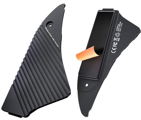 AVERZELLA PS5 M.2 SSD Kühlkörper, entworfen für Playstation 5 interne PCIe M.2 NVMe SSD, Aluminiumlegierung, großes Flächen-Wärmeableitungsdesign, Montage-Kit mit Graphen und Silikon-Wärmepads.