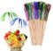 Cozlly 100 Pz Palillos para Cócteles, 15cm Palillos Madera para Cóctel, Palillos Cócteles de Fuegos Artificiales, Palillos para Cócteles Decorativo para Frutas, Pasteles, Bares, Fiestas de Cumpleaños