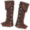 Harilla Piraten stulpen Schuhüberzug Soldat Beinschützer stulpen für Halloween Festival, Brown
