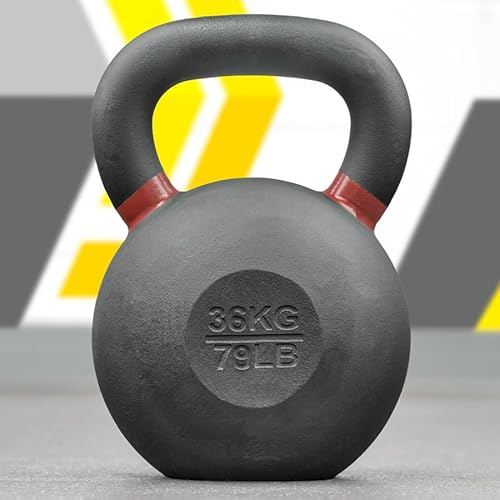 METIS Pro Gusseisen-Kettlebells | Verbessern Sie Ihr Krafttraining mit hochwertigen Gewichten – Wählen Sie aus verschiedenen Größen (4–48kg) und 2 Set-Optionen (36kg)