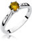 Damen Ring 585 14k Gold Weißgold echt Citrin Edelstein Diamanten Brillanten