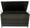 Panana Large Polyrattan Garden Storage Box, Rattan Deck Box with Wheels, 120x57x64cm Zippered Liner Outdoor Patio Wicker Chest Organiser Furniture for Cushions Tools Toys (Mixed Grey)