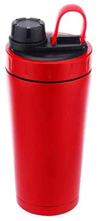 Bouteille d'eau Bouteille de protéine Shaker, Bouteille de protéines Classique de 24 onces, Bouteille de Gym de Fuite, Bouteille d'eau Bouteille Isotherme Gourde Sport (Color : Rot, Size : 700ml)