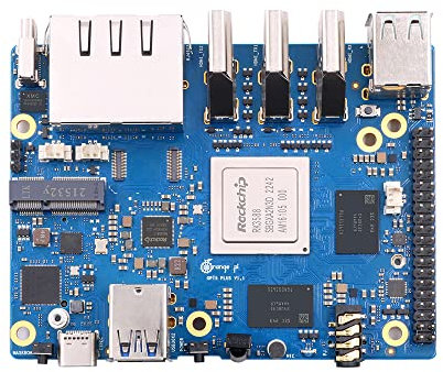 Orange Pi 5 Plus 4GB Rockchip RK3588 8 Core 64 Bit Single Board Computer, 2.4GHz Frequency 8K Video Decoding Open Source Development Board Run Orange Pi OS, Android, Debian, Ubuntu (OPi 5 Plus 4G)