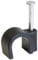 RosenetSys 8mm Black Round Cable Clips - Outdoor Use - 100 PACK