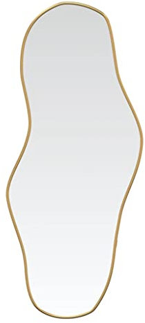 vidaXL Wandspiegel Flurspiegel Spiegel Badspiegel Hängespiegel Dekospiegel Schminkspiegel Kosmetikspiegel Wohnzimmer Golden 100x45cm