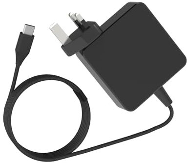 45W USB C Chromebook Charger for Asus/Samsung/HP/Lenovo/Dell/Google/Acer Chromebook Laptop Charger UK,Universal USB-C Type C Computer or Smart Phones/Tablets Power Cord Adapter