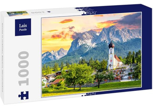 Lais Puzzle Kirche in Grainau, Bayern, Deutschland 1000 Teile