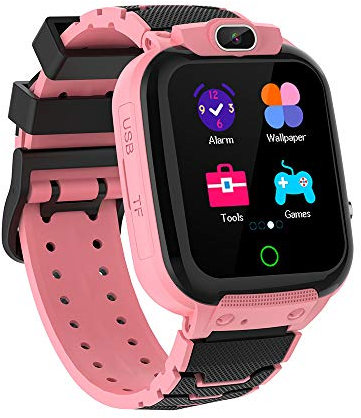 Ruopoem Smartwatch Kinder, Smart Watch Kinderuhr mit 16 Spiele MP3 Musik HD Kamera Video Alarm, Kinder Smartwatch Geschenke für Jungen und Mädchen