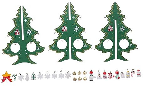 VILLFUL Árbol De Navidad De Madera Decoración De Mesa para Navidad Adorno Navideño Reutilizable Elegante y Habitaciones