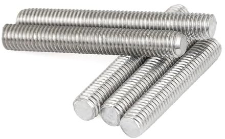 KSeSii Varilla de rosca completa de acero inoxidable M6 M8 304, varilla de tornillo, perno sin cabeza, rosca, perno roscado completo(M6x45mm(5PCS))